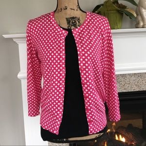 Cable and gauge cardigan